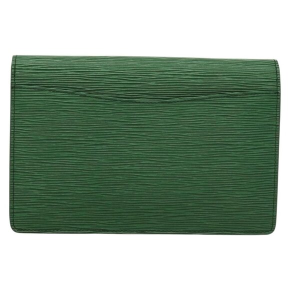 LOUIS VUITTON Epi Montaigne 23 Clutch Bag Green M52664 LV Auth 135445 - Picture 3 of 16